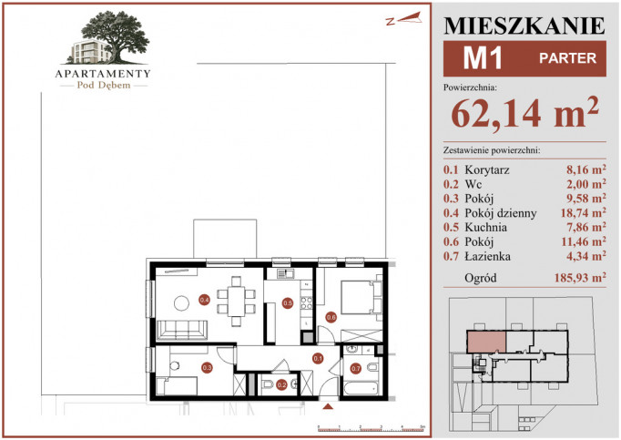 Mieszkanie Sprzedaż Płońsk ks. Macieja Sarbiewskiego 45 1