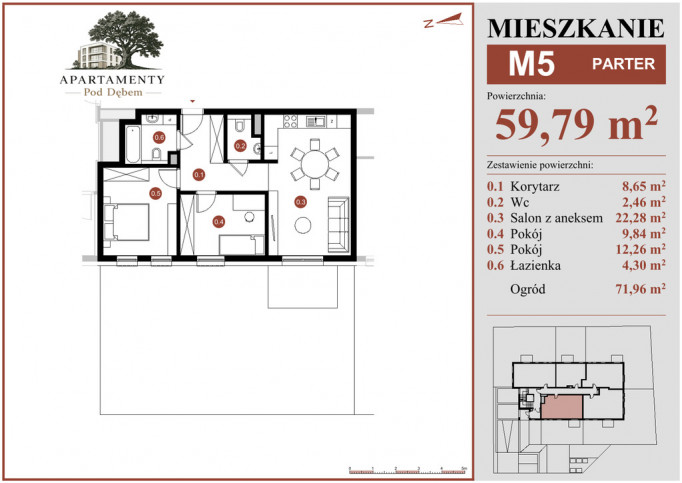 Mieszkanie Sprzedaż Płońsk ks. Macieja Sarbiewskiego 45 1