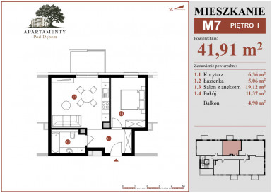 Mieszkanie Sprzedaż Płońsk ks. Macieja Sarbiewskiego 45