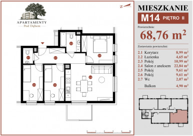Mieszkanie Sprzedaż Płońsk ks. Macieja Sarbiewskiego 45