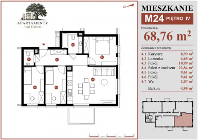Mieszkanie Sprzedaż Płońsk ks. Macieja Sarbiewskiego 45