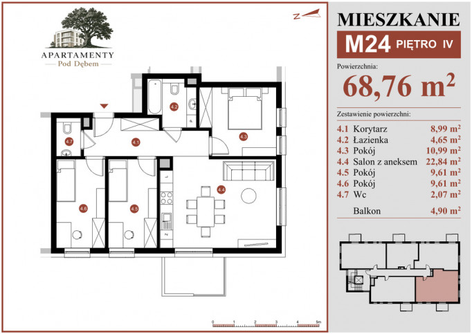 Mieszkanie Sprzedaż Płońsk ks. Macieja Sarbiewskiego 45 1