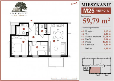 Mieszkanie Sprzedaż Płońsk ks. Macieja Sarbiewskiego 45